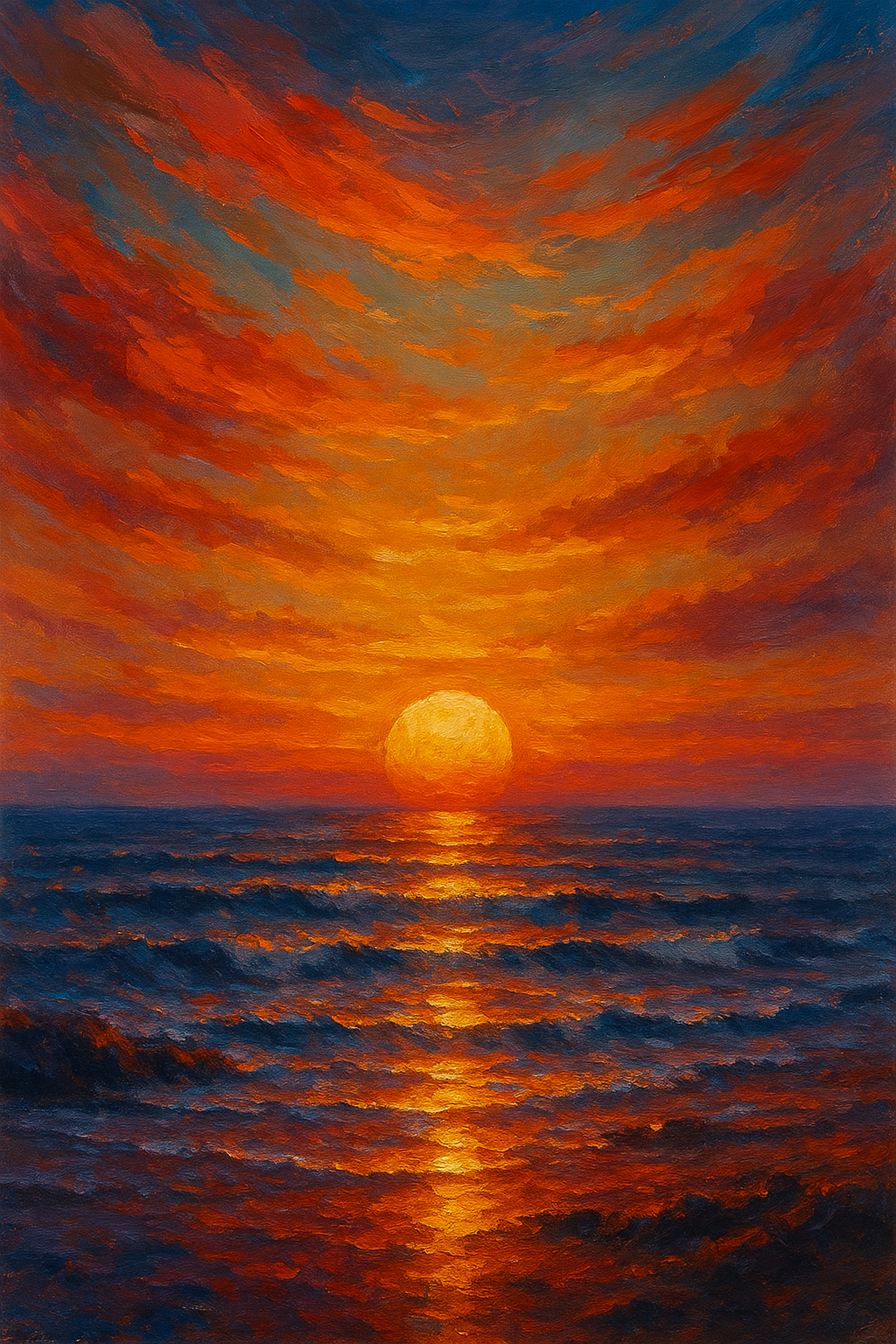 Sunset painting